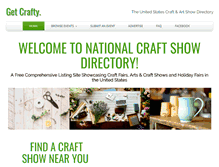 Tablet Screenshot of nationalcraftshowdirectory.com